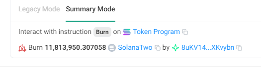 SolanaPmp2's tweet photo. Burned More SolanaTwo https://t.co/A6ZVYDw79A