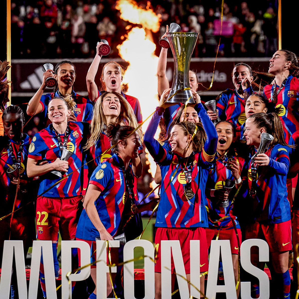 brfootball's tweet image. January 11: Barcelona beat Real Madrid 3-2 to win men’s Supercopa

January 24: Barcelona beat Real Madrid 2-0 to win women’s Supercopa

🔵🔴