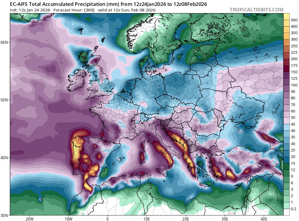 bestweather_'s tweet photo. O cenário que se está a montar para o final de Janeiro e início de Fevereiro poderá trazer cheias das mais intensas desde o início do século XXI.
Além da chuva também há risco de trovoadas localmente intensas e com granizo assim como ventos fortes e mar muito agitado. https://t.co/qLg80MIfAw