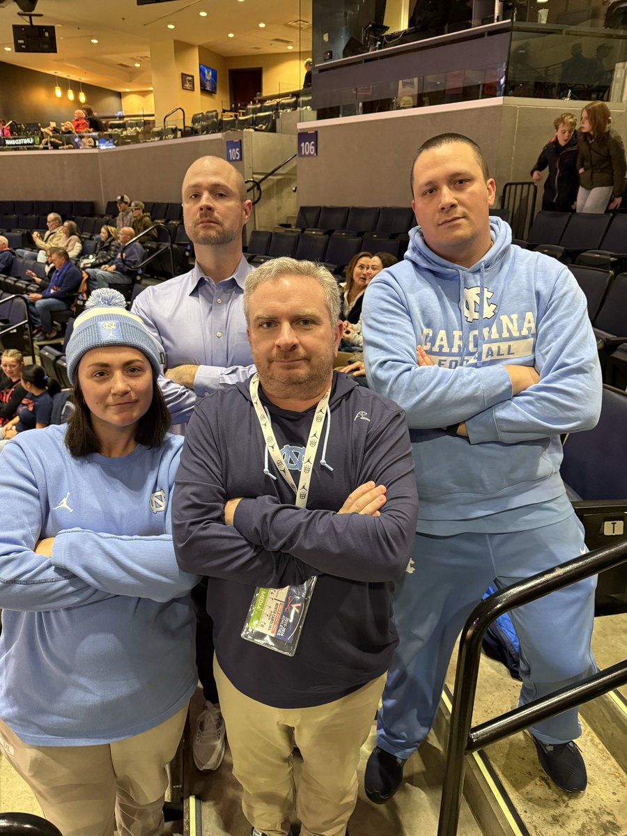 ZachEn8er's tweet photo. Had a blast watching the Heels beat the Hoos before the storm in Charlottesville! Shoutout to @JonesAngell and @jadamlucas for the arms crossed serious face pic. HUGE bucket list item for me and @_hangryhannah accomplished! #GoHeels @carolina_pod https://t.co/981dutwtV1