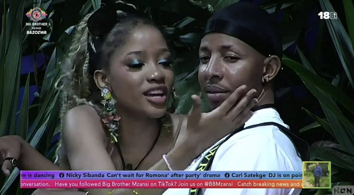 RealityTving's tweet photo. Didi and Lawredo👀…Didi what are you cooking?
#BBMzansi https://t.co/n23pAYMVUg