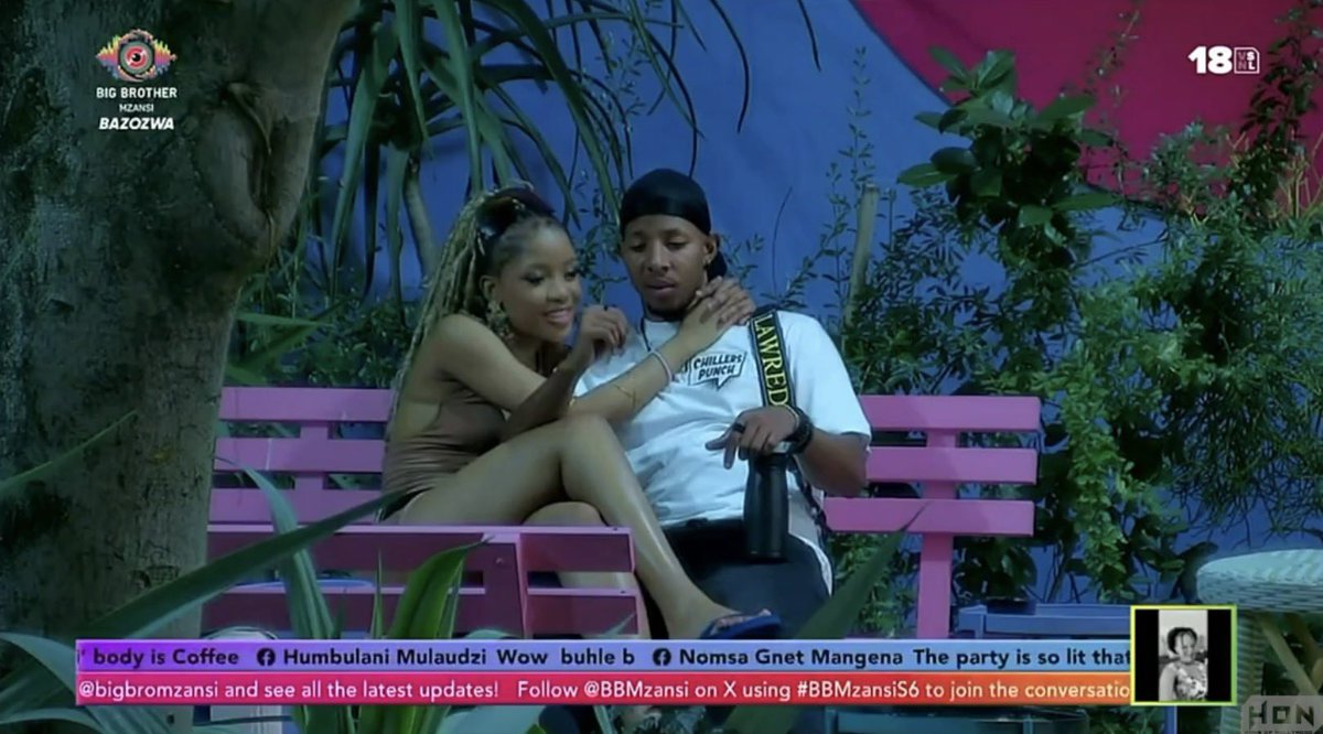 RealityTving's tweet photo. Didi and Lawredo👀…Didi what are you cooking?
#BBMzansi https://t.co/n23pAYMVUg