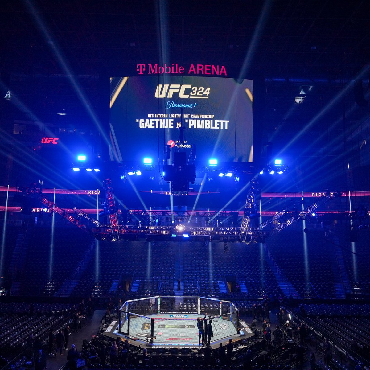 ufc's tweet photo. It's about damn time ⏰

#UFC324 is LIVE NOW on @ParamountPlus 📺 https://t.co/usnLyIAiUn
