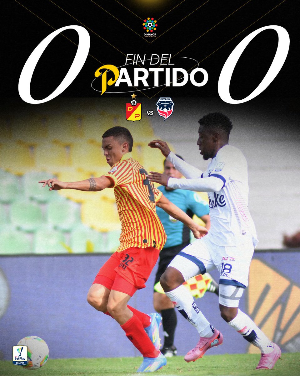 📸 ¡<a href="/DeporPereiraFC/">Deportivo Pereira 🐺</a> 𝘆 <a href="/FortalezaCEIF/">Fortaleza</a> 𝗲𝗺𝗽𝗮𝘁𝗮𝗿𝗼𝗻 𝗲𝗻 𝗲𝗹 𝗲𝘀𝘁𝗮𝗱𝗶𝗼 𝗖𝗲𝗻𝘁𝗲𝗻𝗮𝗿𝗶𝗼! 🏟️

Resultado del partido:  PER 0 - 0 FOR

#LaCasaDeTodos