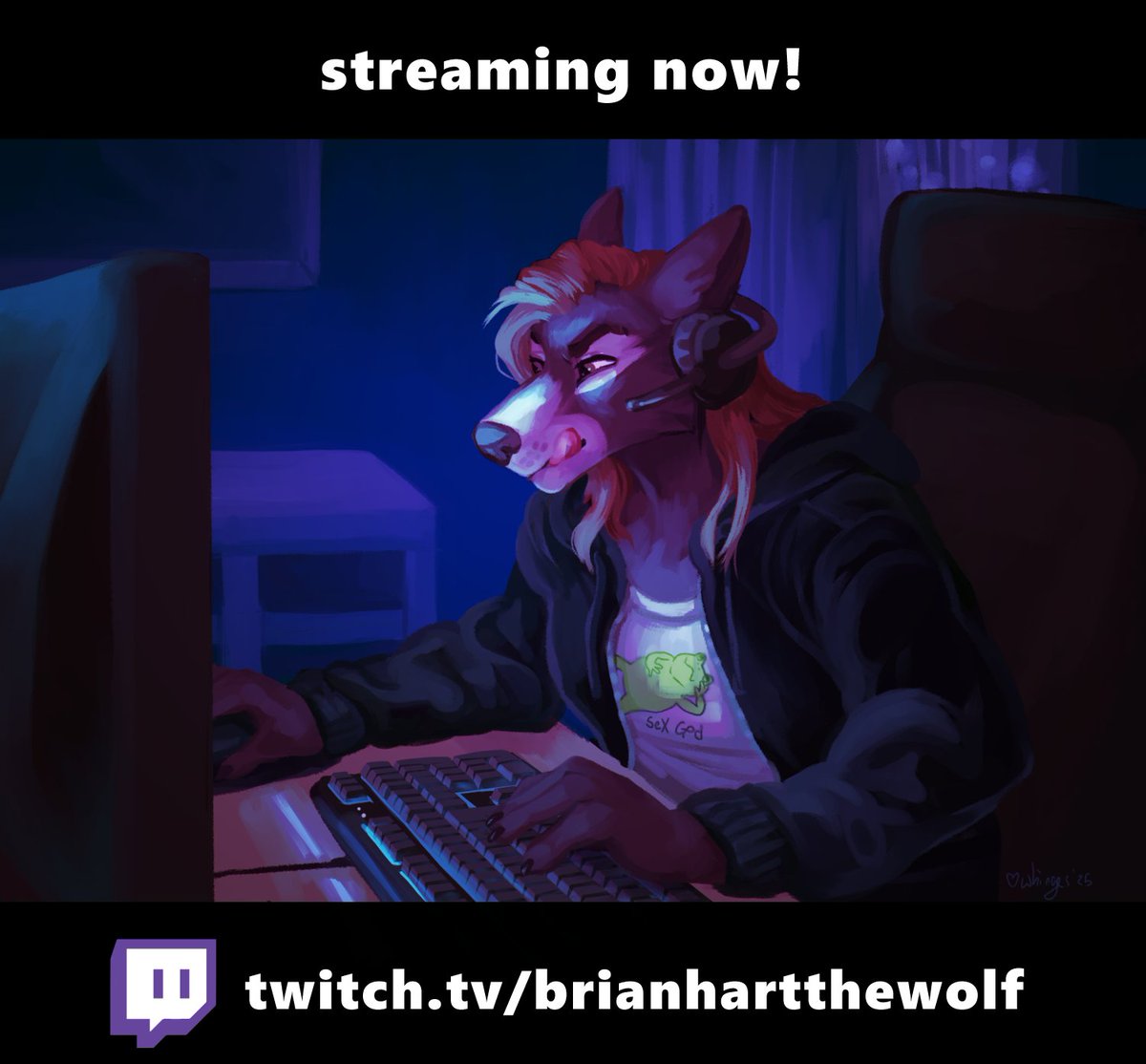 BrianHartDaWolf's tweet photo. The wolf is doing another thing...with the stream...and internets....

Been a while since i streamed League so i figured why not enjoy some of the other game modes.

https://t.co/GTDaVlF9C4

if you wanna watch my shenanigans i appreciate it. https://t.co/wbl9WTkdpd