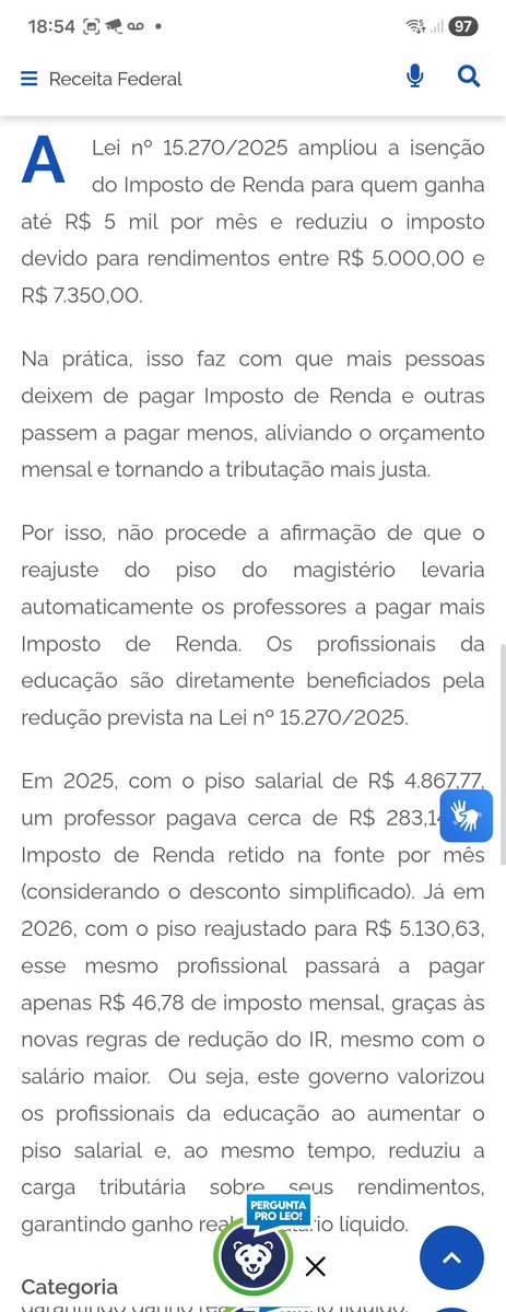 educostinha's tweet photo. @Xgordaoucrania A Receita ja explicou o valor que será retido. https://t.co/kARkgi0LnJ