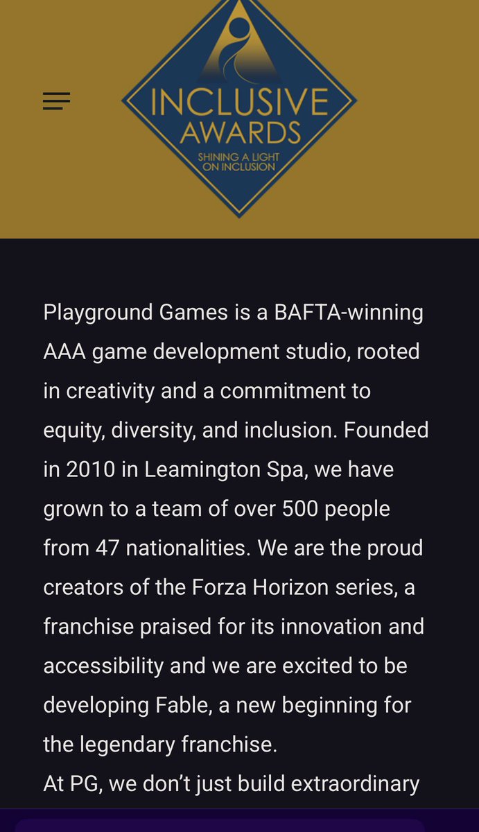 Pirat_Nation's tweet image. Playground Games, the developers behind the Fable reboot, place diversity, equity and inclusion at the heart of their culture under the principle "Everyone Belongs." They view diverse backgrounds as essential to driving creativity and innovation.

The studio supports four…