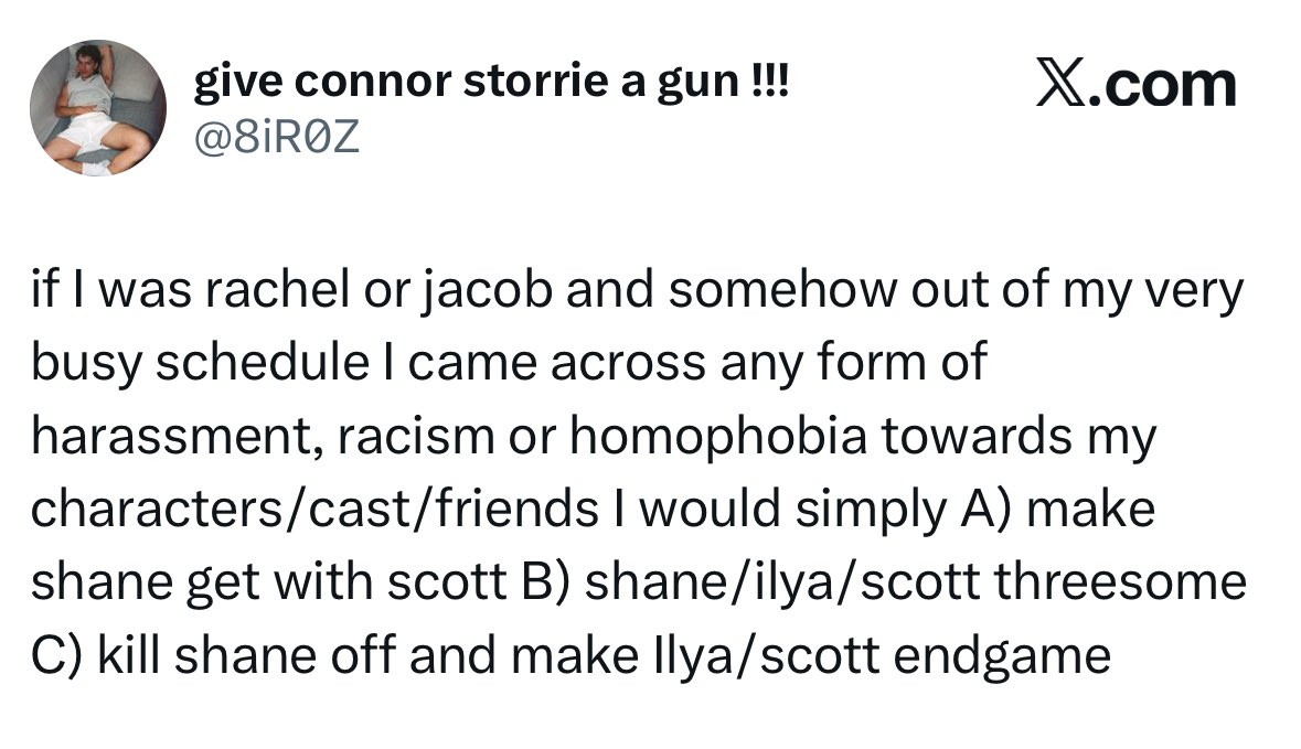 hdsnrecord's tweet image. please explain to me why you want the asian main character to get killed off the show?