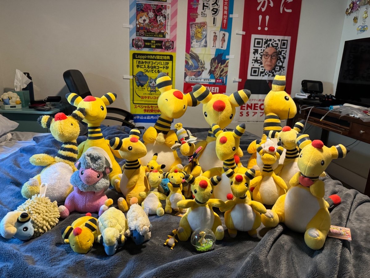 信じてもらえるかわからないけど、私の好きなポケモンはデンリュウなんだ！ デンリュウグッズをちょっとだけ集めてるよ♪