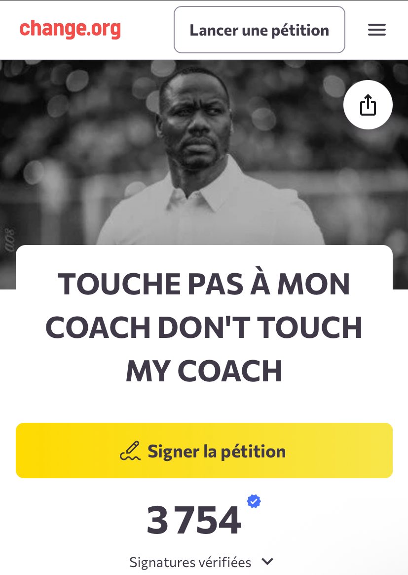 JrBirame2's tweet photo. 🚨Les ami(e)s, nous devons attendre 5000 signatures ce soir pour soutenir Pape Thiaw devant le lynchage médiatique. Tu es 🇸🇳 africain, amoureux du foot et contre l’injustice; signe 👇🏽 https://t.co/QoNDvVhuIE https://t.co/6OUNULwdzJ