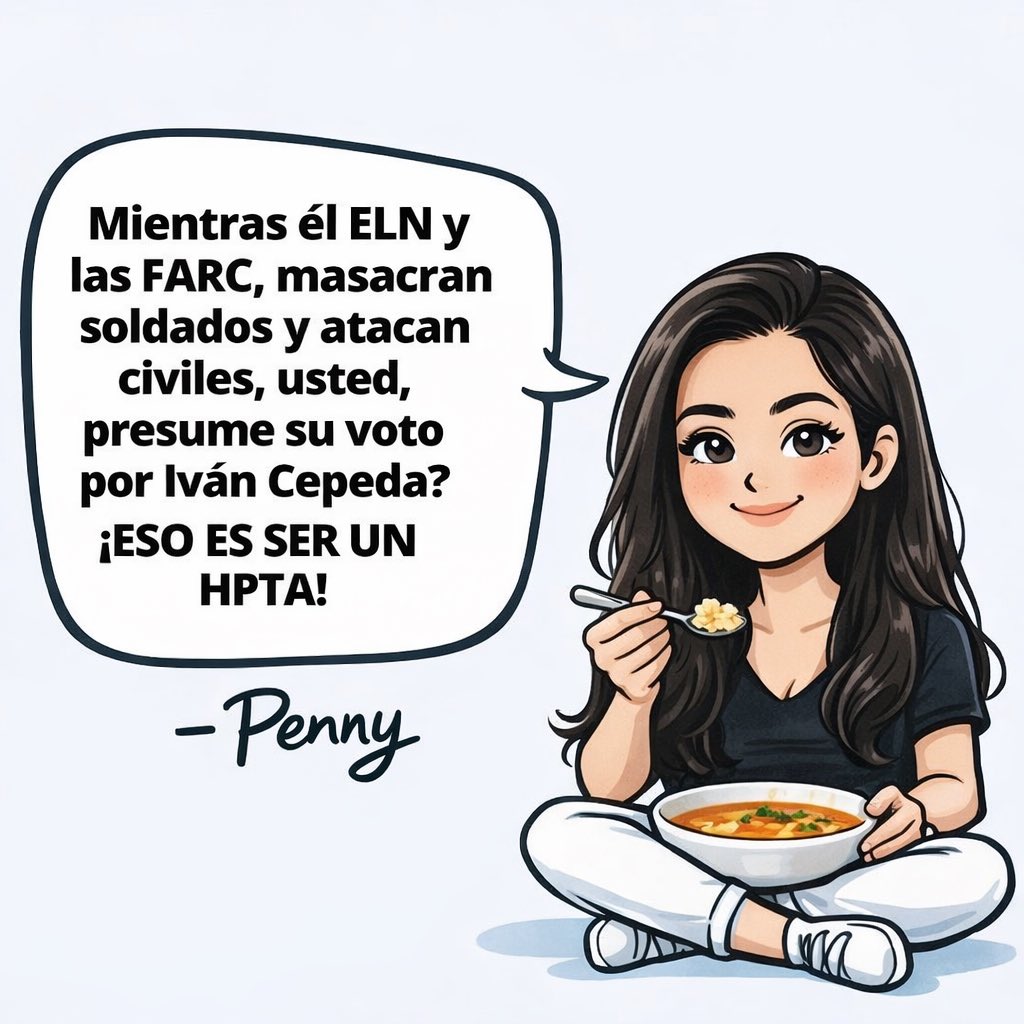 pennnylannnee's tweet image. Mientras el ELN y las FARC, masacran soldados y atacan civiles, usted, presume su voto por Iván Cepeda?

¡ESO ES SER UN HPTA! 🤬