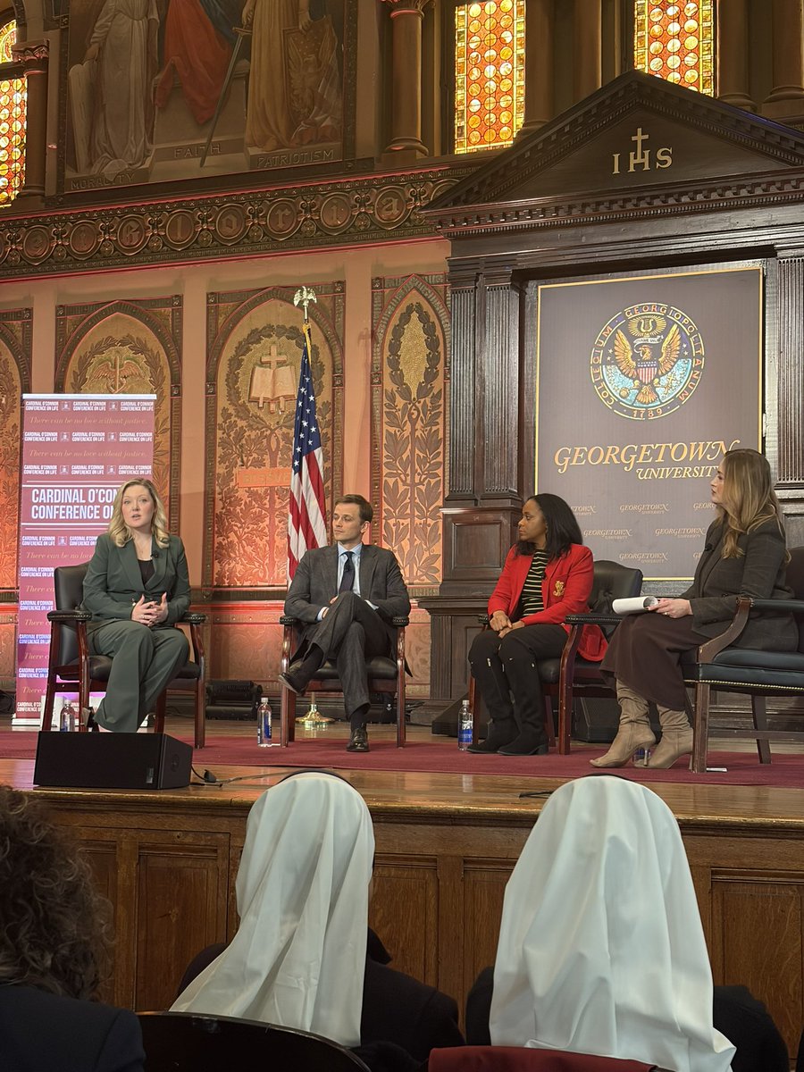 What a blessing to be able to speak at Georgetown today for the Cardinal O’Connor Conference on Life.

The culture of death is palpable in this country.

But we have God and the truth on our side.

Every life is valuable, no child should be aborted.
