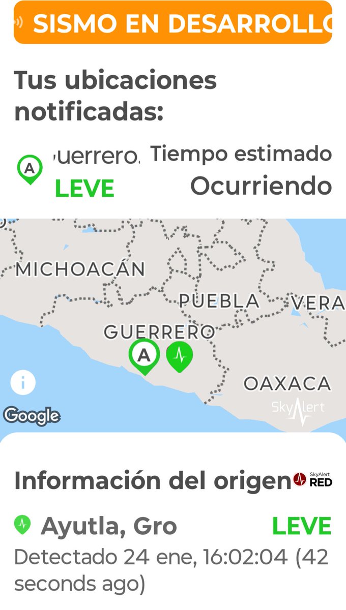 acatveo's tweet photo. @SkyAlertMx
Ayutla, Guerrero.
#SismoEnDesarrollo https://t.co/o92UTyoO5X