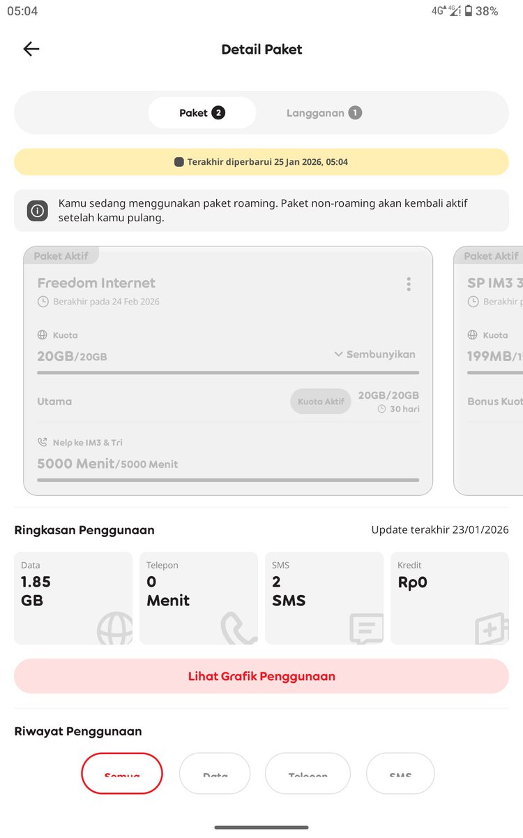 ZeqaOfficial's tweet photo. @CareIM3 kenapa kartu saya jadi roaming padahal dalam negeri dan akhirnya paket tidak bisa digunakan ? https://t.co/CqLzEfDRuE