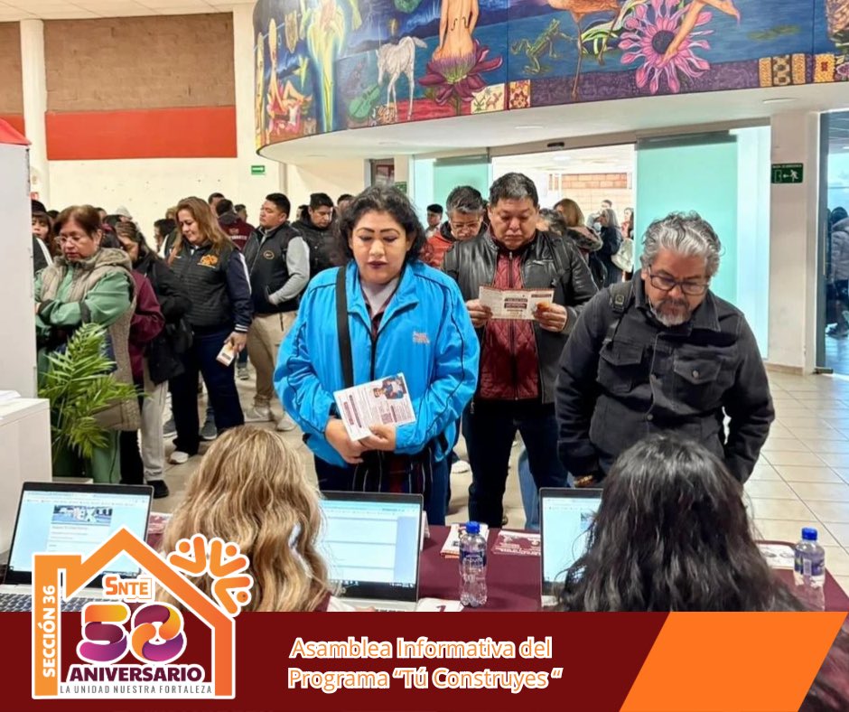 🟠 La Sección 36 del SNTE que lidera la Mtra. Mónica Miriam Granillo Velazco, llevó a cabo la Asamblea Informativa del ISSSTE “Tú construyes” con la participación de las y los trabajadores de la educación, fortaleciendo el diálogo y la información oportuna sobre los derechos y