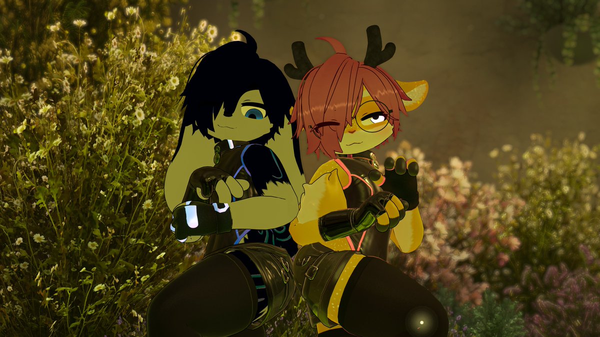 "We met on a train" and Did a collab with <a href="/PonyxTTV/">PonyxWright</a> the cutie silly bean 
#VirtualPhotography #VRChat #VRChatPhotography