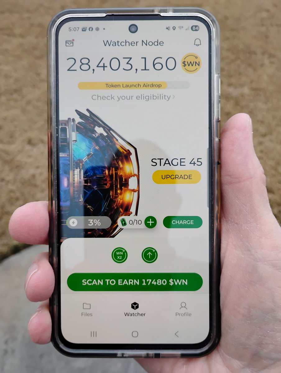 Marcovian04's tweet photo. #WatchersEverywhere hashtag, tag @DeNetPro, Statham, GA, USA.  My current goal is to get to Watcher Node stage 30.  I'm earning passive crypto on my phone! Wanna join?  
Download the app: https://t.co/FTZWBd7jo9   and get 1000 $WN Bonus to start https://t.co/YupP46yPjf