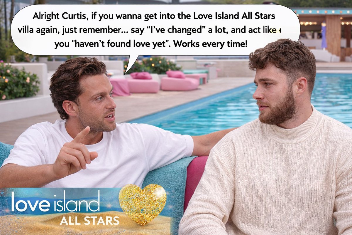 Jayemdee1998's tweet photo. What Casey said to Curtis about going into the All-Stars villa again 🤣  #LoveIsland #Allstars https://t.co/O0XPqTRWvv