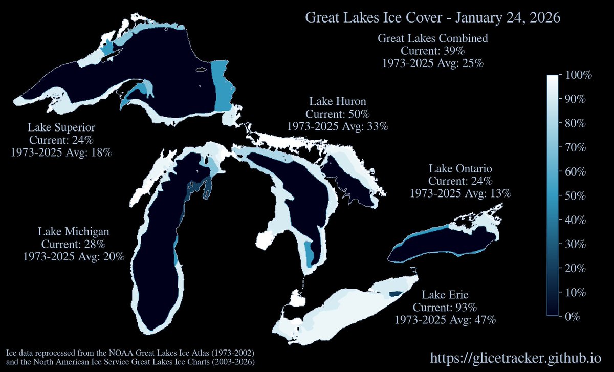 Great Lakes Ice Tracker tweet media