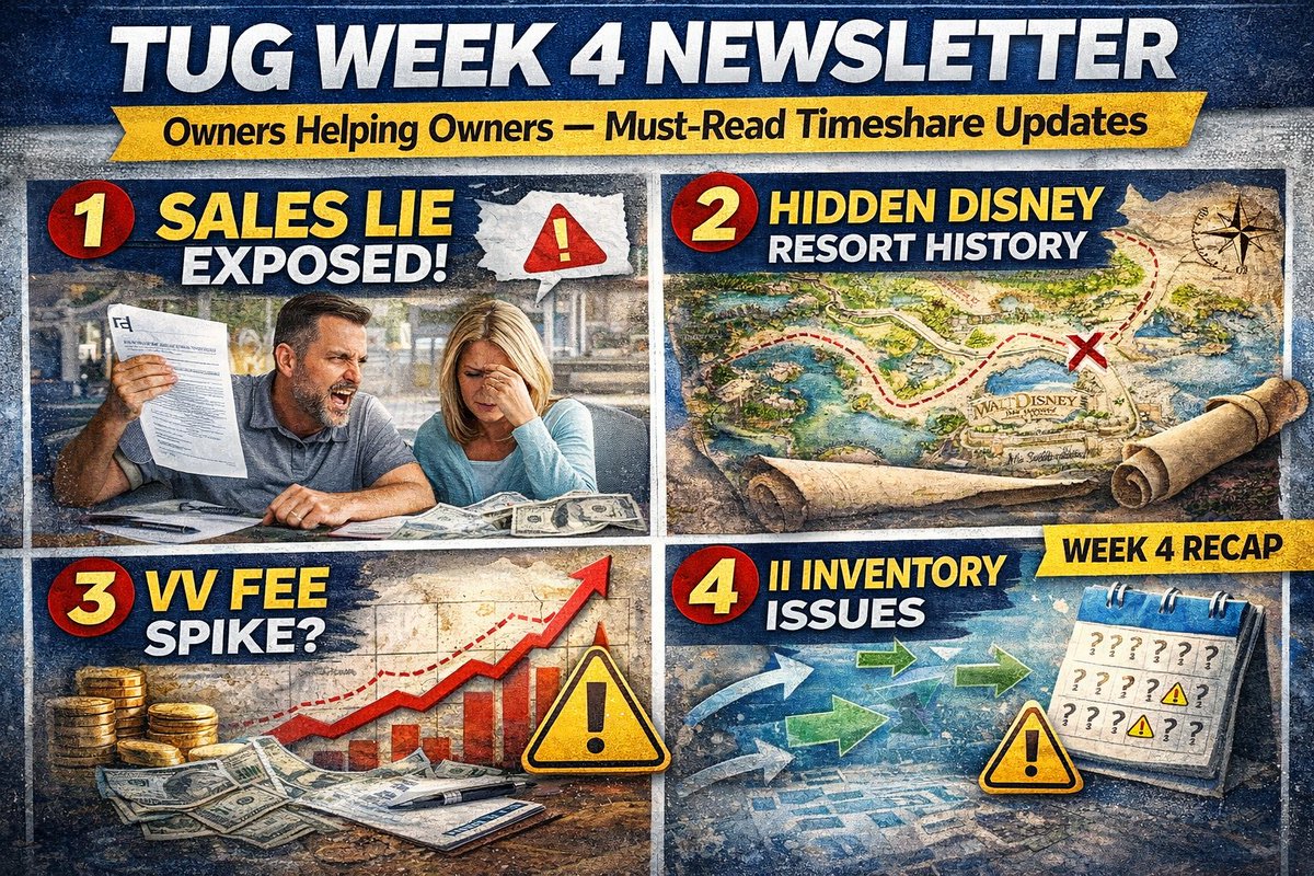 Free online copy of the TUG Week 4 Newsletter!

Thousands of owners get this fact filled newsletter every Saturday!

mailchi.mp/tug2/tug-week-…