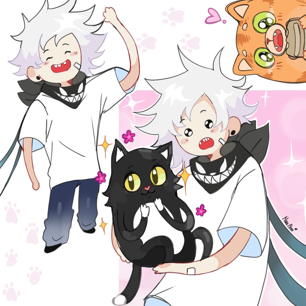 In_MaruChan_'s tweet image. Gatitos ✨ 
#rubiusfanart