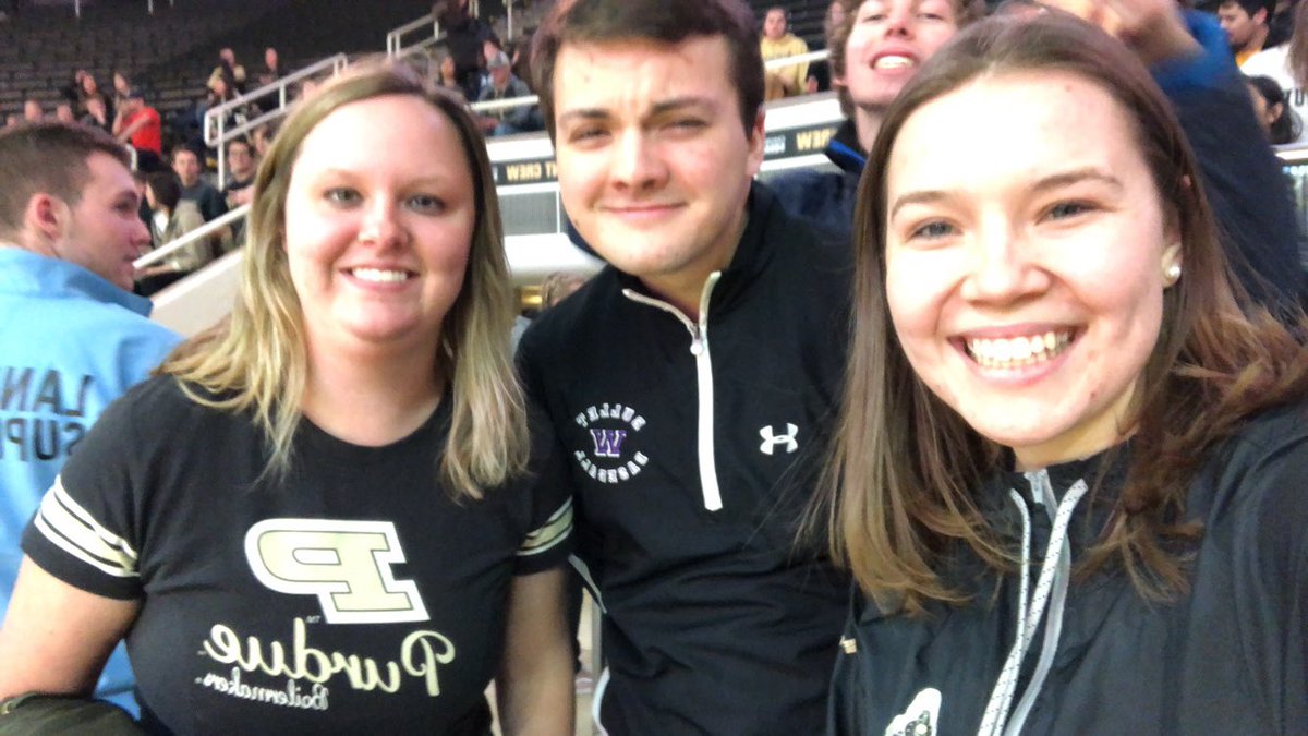 agaffner4's tweet photo. 2019 I was a senior in Orange Krush. A couple of us snuck into Purdue student section in Mackey Arena to cheer on our Illini. We lost 73-56. Today was redemptive for me! #illini @IlliniMBB https://t.co/U20OEEq1qU