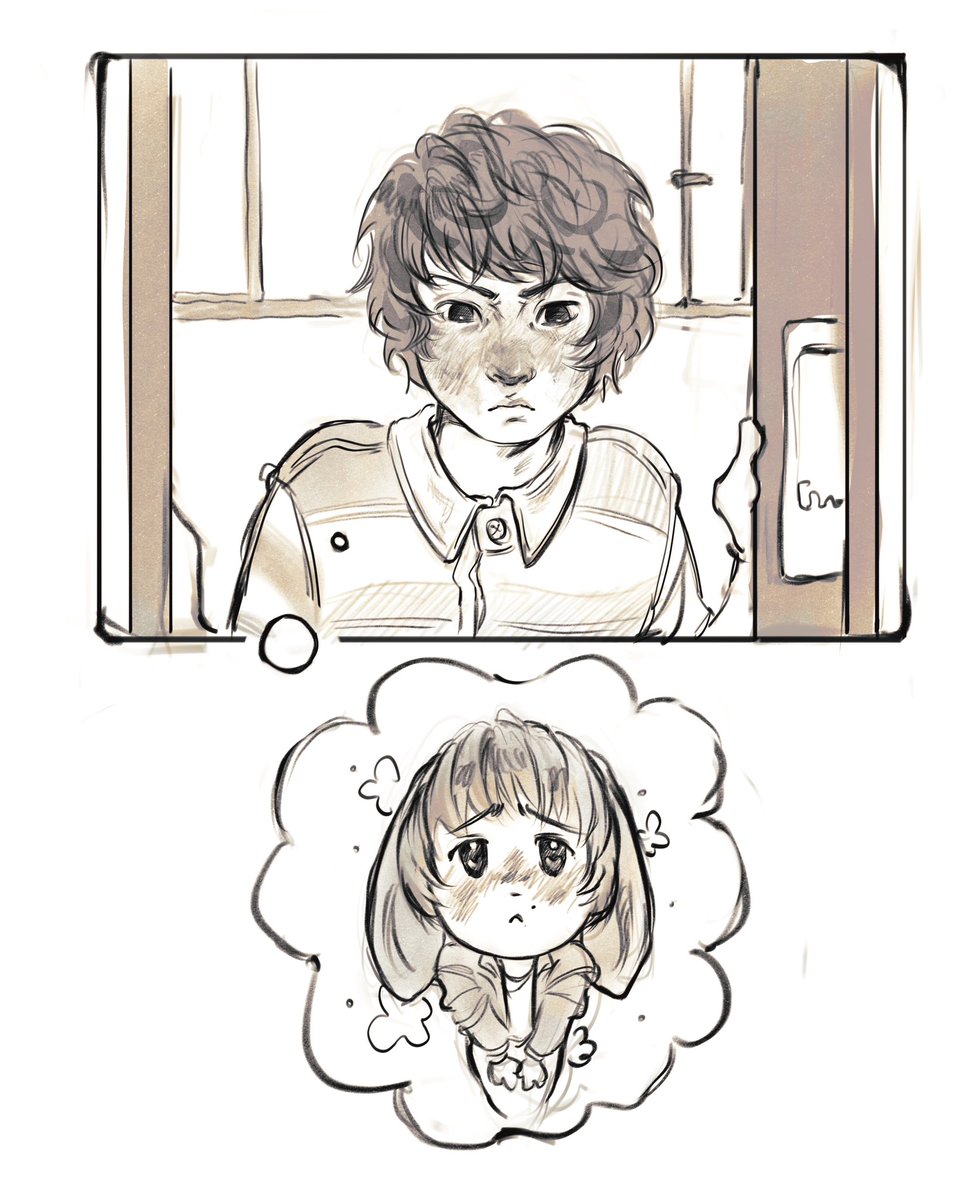 first meeting on the train to hogwarts xddd
#byler