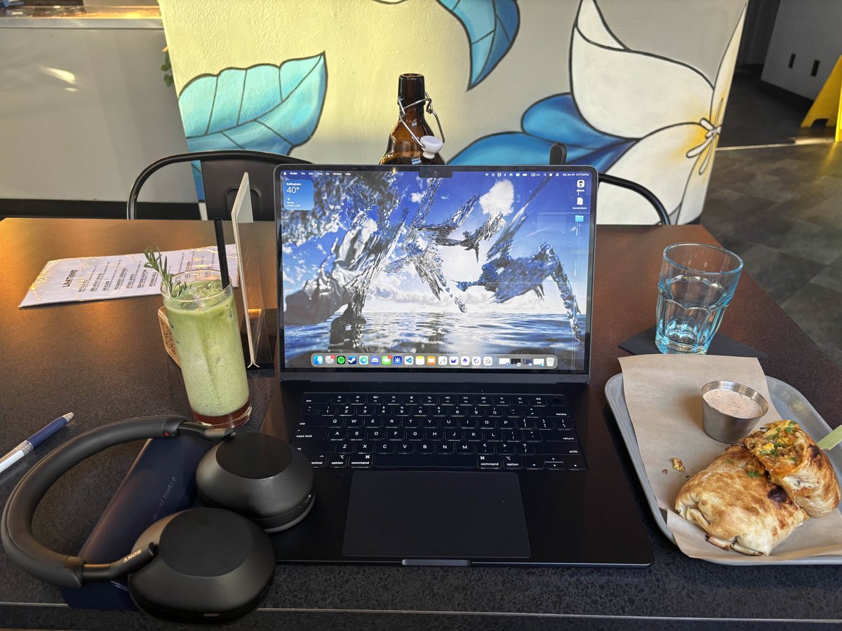 Aesthetic vibecoding matcha chorizo wrap macbook air larper