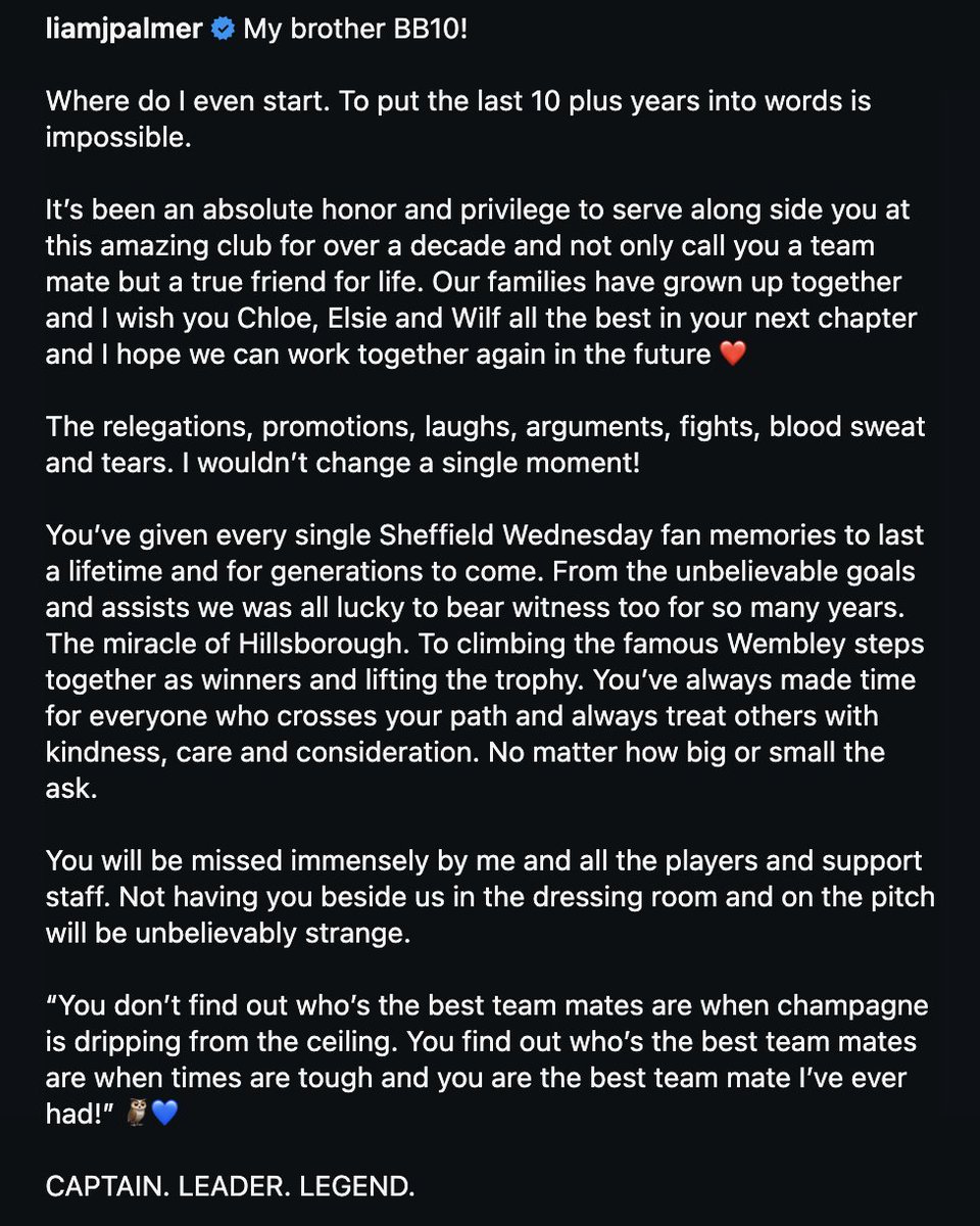 WTIDPOD's tweet image. Liam Palmer's instagram post.