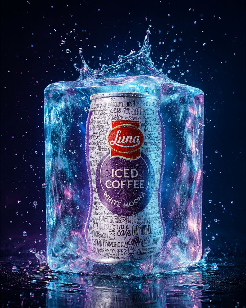 وايت موكا..طاقة ترفعك و مود يضبط يومك 😋💜

#لونا_آيس_كوفي #قهوة_لونا