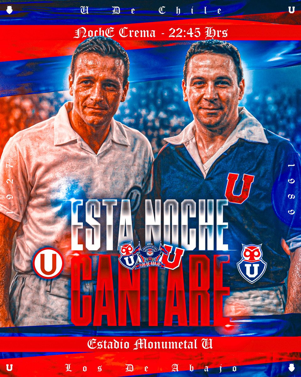 ¡Hoy juega la U!

En Lima la U juega su primer amistoso con público y desde todos los rincones del mundo enviamos nuestro aguante.

Tu me das alegría, yo te doy mi amor🎶

Los de Abajo, la número uno. 🤘🔵🔴