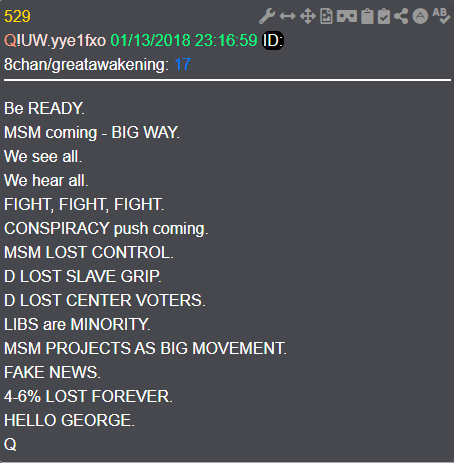 DcLidstone's tweet image. Dan REPOSTED the Penguin video TODAY at 5:29PM.

Be READY.
MSM coming - BIG WAY.
We see all.
We hear all.
FIGHT, FIGHT, FIGHT.
CONSPIRACY push coming.
MSM LOST CONTROL.
D LOST SLAVE GRIP.
D LOST CENTER VOTERS.
LIBS are MINORITY.
MSM PROJECTS AS BIG MOVEMENT.
FAKE NEWS.
4-6% LOST…