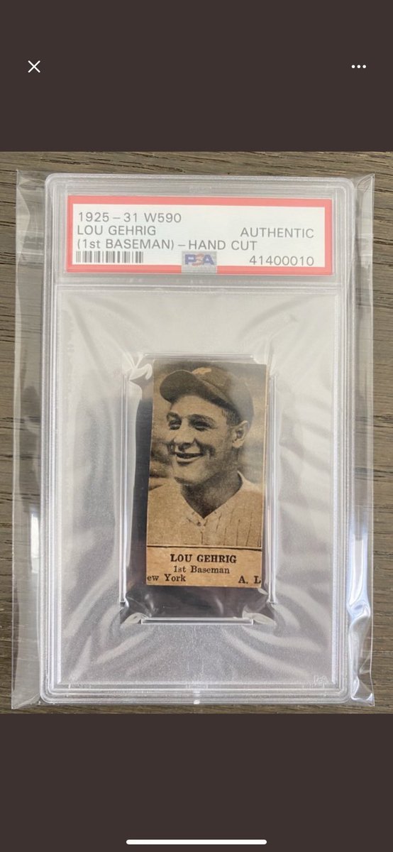 Truly one of my favorite cards in my collection. Super rare Lou Gehrig rookie. Pop 17 with only 4 graded higher!