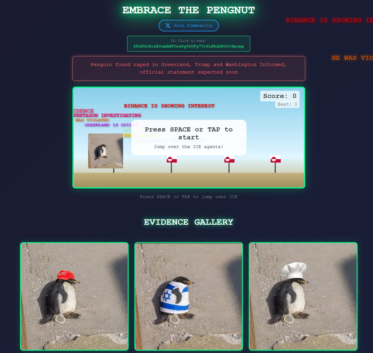 ramzesis1's tweet image. pengnutcoin.vercel.app

68bBUrXiaXUuAAMTUasNyYbUFy75rkLEhQRKkYvXpump

WEBSITE IS READY - FIRST ONE TO GAIN 1 POINT WILL BE REWARDED!