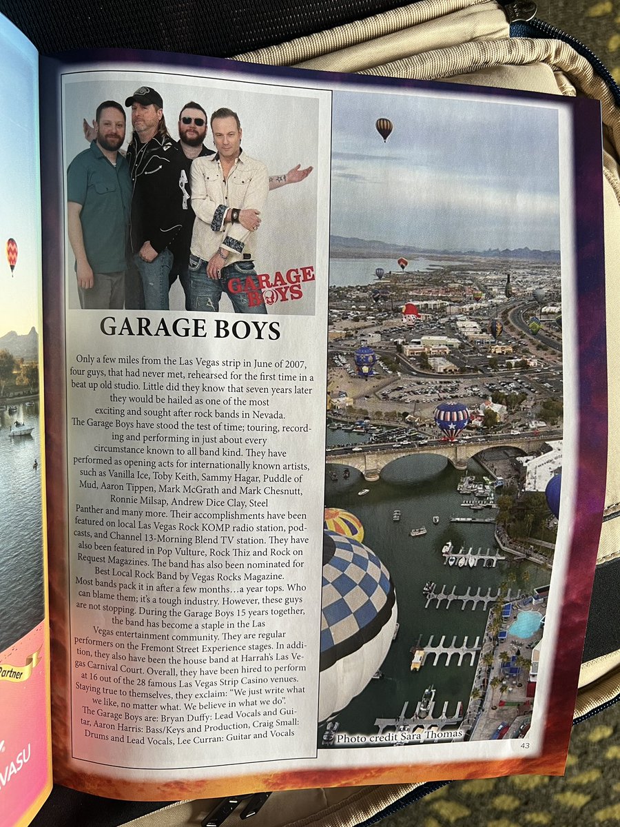 jackiefisher365's tweet photo. I’m looking forward to seeing @GarageBoysLV play today @HavasuHotAir at 7pm. https://t.co/evSXxIdPHx