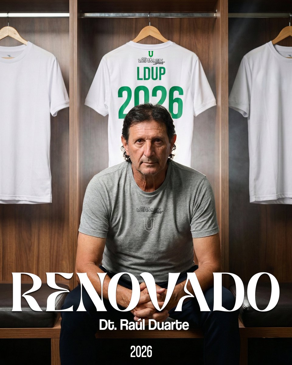💚🤍 Continuidad y convicción.
El Prof. Raúl Duarte renueva y vivirá su tercer año con LDUP, ahora en Serie B.
Con la misma entrega,trabajo y compromiso de siempre… ¡vamos por más!

#RaúlDuarte🇵🇾 #SomosDePrimera #FamiliaVerdeyBlanco