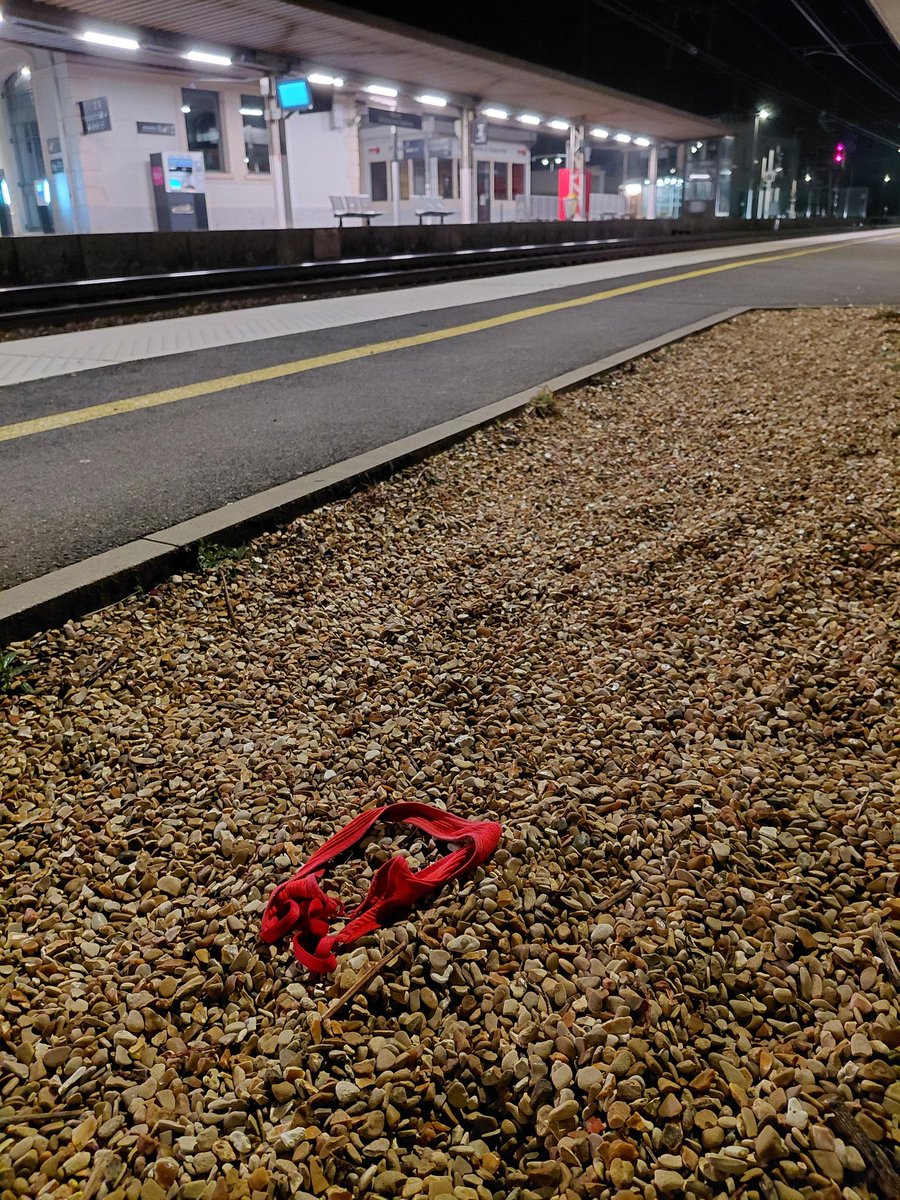 HecateGreen's tweet photo. On trouve de tout dans une gare. 😂
La personne qui a perdu ça,  j'espère n'a pas eu trop froid. https://t.co/QrGjyGG7t3