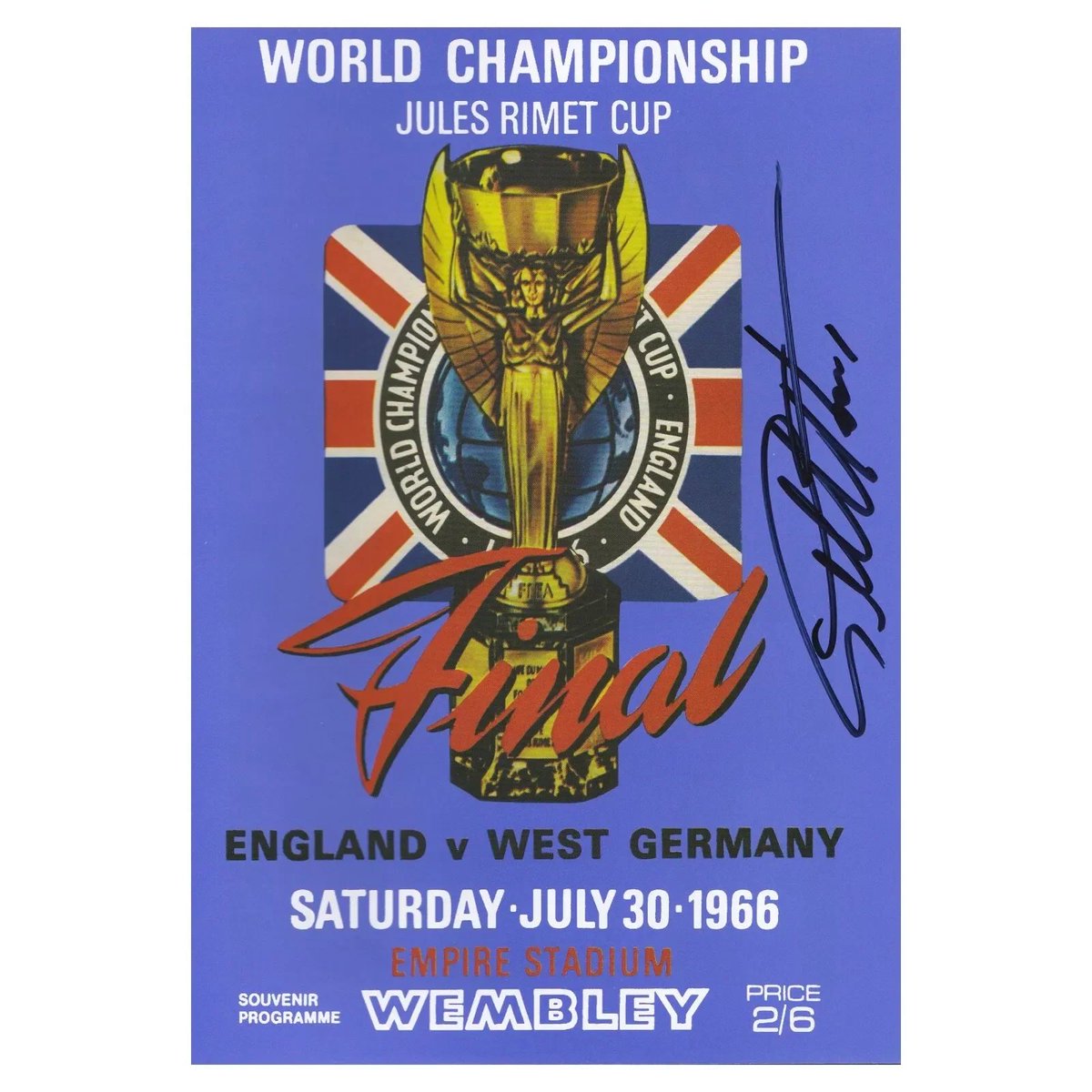 Last few Sir Geoff Hurst signed 1966 World Cup final programmes left 🏆 

£40 including UK delivery. DM to order.

#england #england66 #england1966 #1966worldcup #sirgeoffhurst