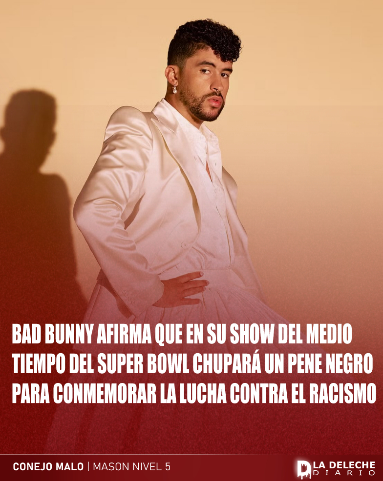ladelechediario's tweet photo. 🚨ULTIMA HORA🚨

El famoso cantante Bad Bunny afirma que durante su presentación en el Super Bowl hará algo nunca antes visto. https://t.co/yiTDIVfdjm