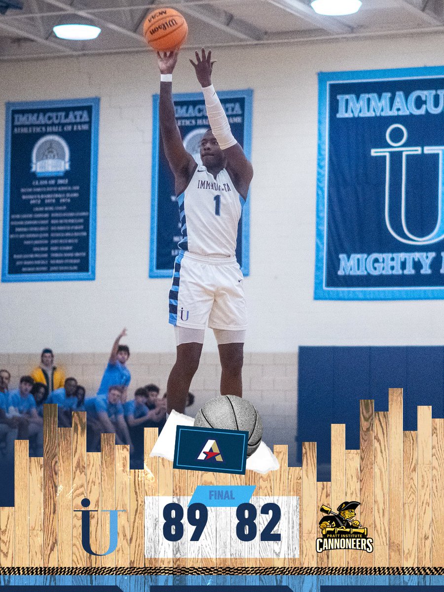 IUMightyMacs's tweet photo. CLUTCH. 😤🔥

Christian Chambers with the driving layup + the AND-ONE to put the Macs up 85–82 with 0:22 left ⏱️💪
Chambers finished with a team-high 22 points as Immaculata Men’s Basketball secured an 89–82 AEC win over Pratt.
🏀
#RollMacs #DefendTheDome #ImmaculataMBB https://t.co/RqBVyOX57Y