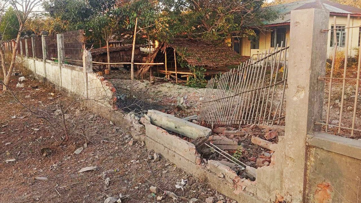 Revealed_Arakan's tweet photo. The Fascist Terrorist Myanmar Military Junta (SAC)Launches Serial Airstrikes and Drone Attacks on Displaced Civilians in Kyaukphyu Township

Arakan, January 24, 2026
By Revealed

The Fascist Terrorist Myanmar Military Junta (SAC)Launches Serial Airstrikes and Drone Attacks on Displaced Civilians in Kyaukphyu Township
Arakan, January 24, 2026
By Revealed

The Fascist Terrorist Myanmar Military Junta (SAC)has continued a series of aerial bombings and drone attacks on locations sheltering war-displaced civilians in Kyaukphyu Township, Arakan.

On January 24, 2026, at approximately 12:55 p.m. and 12:58 p.m., two military drones launched attacks on a high school compound in Muryin Village, Zinchaung Village Tract, Kyaukphyu Township. At the time of the attack, the school was hosting innocent civilians who had fled fighting from nearby villages. The assault was carried out by the fascist terrorist Military Council forces using two drones.

As a result of the attack, two displaced civilians were killed inside the Muryin school compound, and five others—including an infant—were injured.

Those killed were identified as Daw Phru Nu Ma (81) and U Hmè Daung (56), both from Thaingchaung Village, Kyaukphyu Township.

The injured are as follows:
1. Maung Aye Morn Khine (9 months), from Saikhun Dwin Village
2. Daw Khin San Worn (34), from Saikhun Dwin Village
3. Daw Ma Mra Yin (56), from Thaingchaung Village
4. Daw Banu Ma (67), from Zai Chaung Village
5. U Maung Kyaw (63), from Zai Chaung Village

Later the same day, at around 4:40 p.m., the Fascist Terrorist Myanmar Military Junta (SAC) again attacked Muryin Village using two drones. At approximately 5:20 p.m., a jet fighter conducted aerial bombings on both Muryin Village and Konbaung Village.

Previously, on January 18 and 19, 2026, the Fascist Terrorist Myanmar Military Junta (SAC) also launched attacks on Kyauk Kale Village in Kyaukphyu Township using jet fighters and drones, in addition to heavy artillery fired from naval warships deployed offshore. These attacks killed two civilians, injured two others, and destroyed several civilian homes by fire.

Furthermore, on January 22, 2026, a drone attack was carried out on Zinchaung Konbwe Village in Kyaukphyu Township, injuring two innocent civilians.

These repeated attacks underscore the ongoing targeting of civilian populations and displacement sites in Arakan, in violation of international humanitarian and human rights principles.

@UNHumanRights 

#WarCrimes