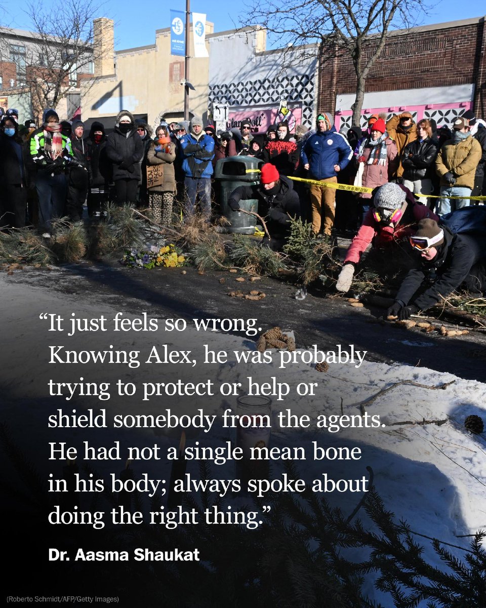 Alex Pretti, who is identified as the man fatally shot by a U.S. Border Patrol officer in Minneapolis on Saturday, was an intensive care nurse dedicated to treating veterans.

Read more about him here: wapo.st/49G4lmd