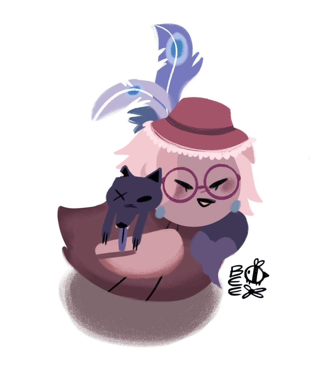 Awkwardbee4's tweet image. I may have too much free time… 
I love drawing them as tiny birds or ducks :)
#Stolas #HazbinHotel #moxxie #Rosie #Susan #fanart #HazbinHotelfanart #helluvaboss #helluvabossfanart