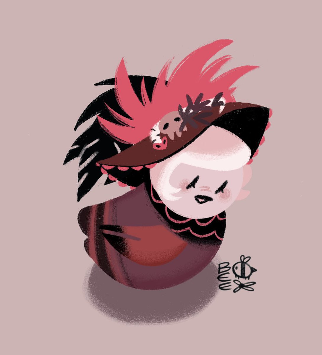 Awkwardbee4's tweet image. I may have too much free time… 
I love drawing them as tiny birds or ducks :)
#Stolas #HazbinHotel #moxxie #Rosie #Susan #fanart #HazbinHotelfanart #helluvaboss #helluvabossfanart