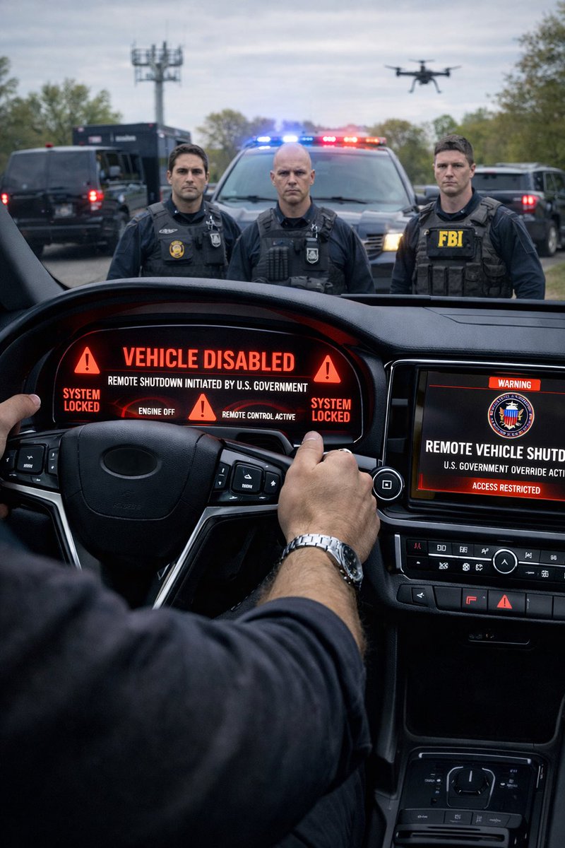 mymixtapez's tweet image. U.S. passes bill allowing the government to remotely shut down vehicles. 😳