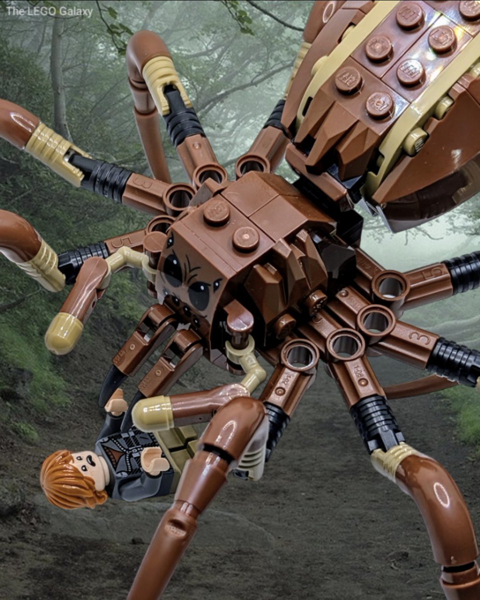 When you said "I hate spiders," and the universe said "Character development.” #LEGO #AFOL #Toys #HarryPotter #Hogwarts