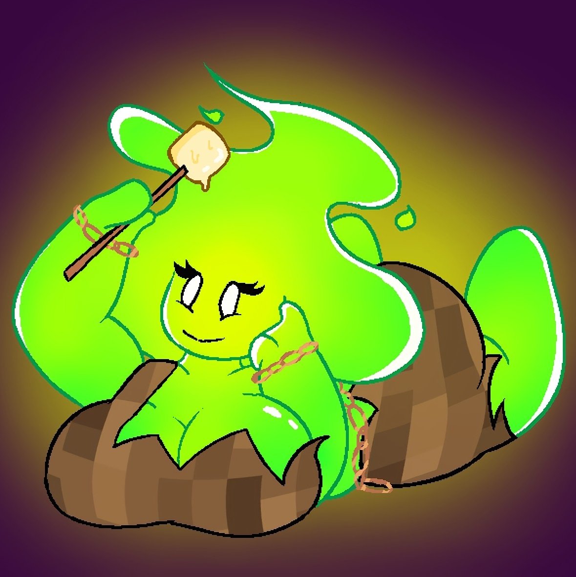 roasting marshmallows 😋