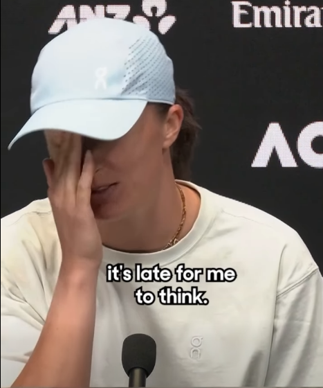 HangingPuppet's tweet image. Relatable #Swiatek #AO26