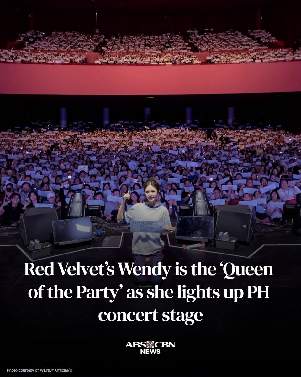 We miss you already here in Manila, Wendy! 💙

Still can't get over Wendy's "W:ealive" tour? Here's what went down last weekend to cure (or worsen) your PCD.

READ: abs-cbn.com/entertainment/…