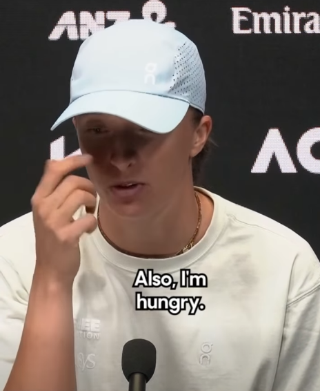 HangingPuppet's tweet image. Relatable #Swiatek #AO26